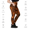 digital gold ! crossover rash guard leggings with pockets