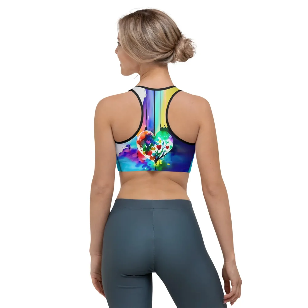 painted dream ! sports bra