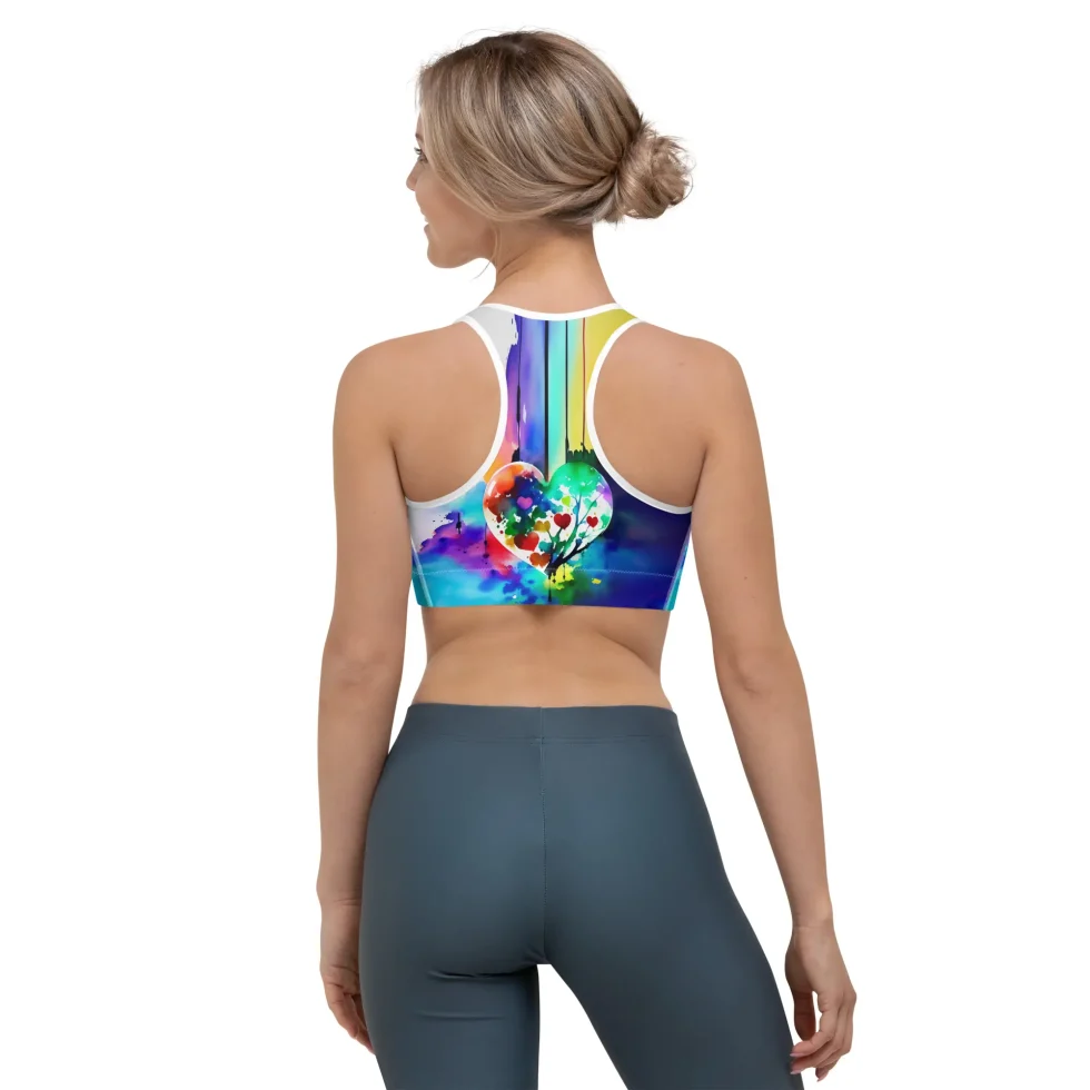 painted dream ! sports bra