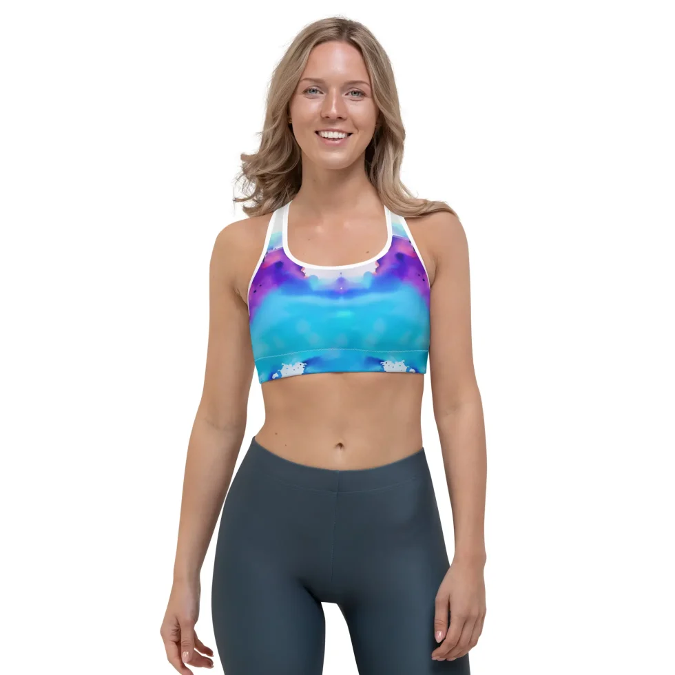 painted dream ! sports bra
