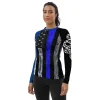 thin blue line ! women's rash guard